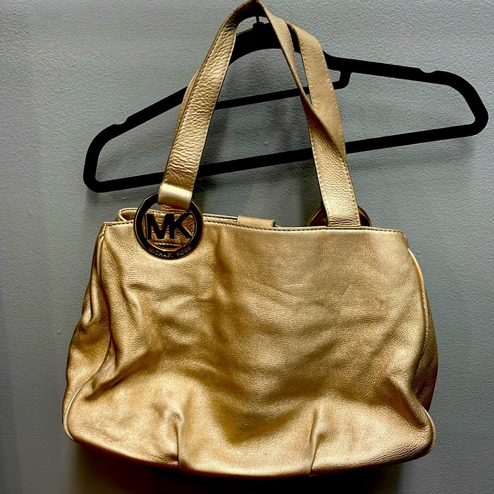 Michael Kors Gold Medium Shoulder Bag